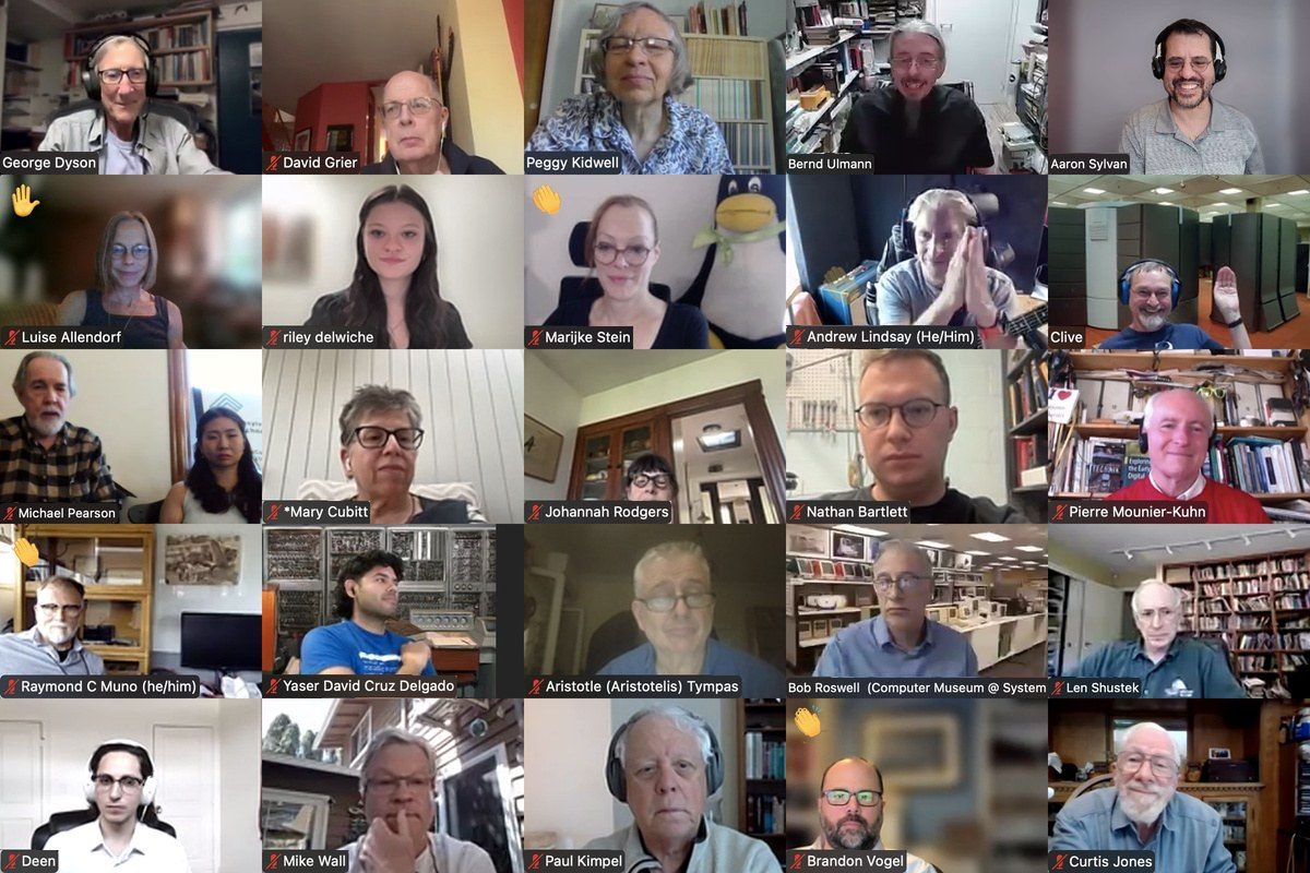 A Zoom gallery of twenty-five ITHS members and panelists