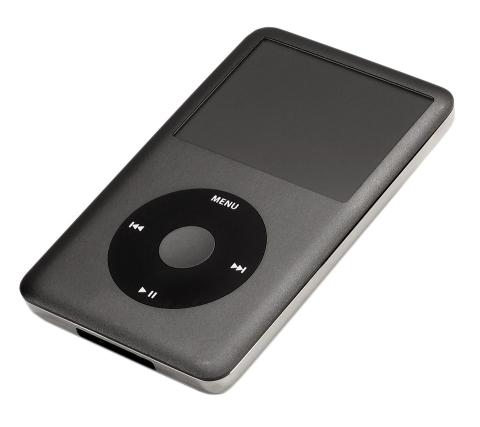 An Apple iPod classic.