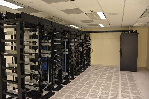 Servers in a data center.