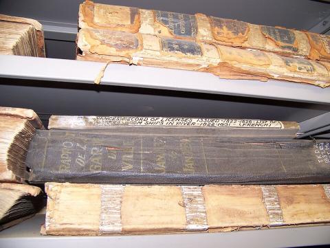 Historical archives — the post reports from a history-of-science gathering.