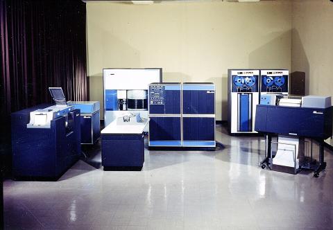 An IBM 1401, a classic IBM business computer.