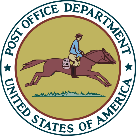 Color seal of the U.S. Post Office Department (1837–1970)