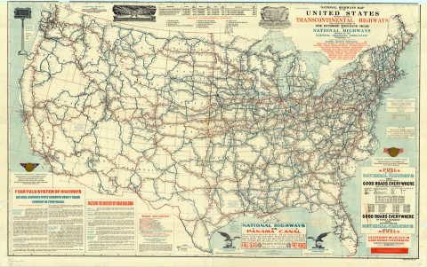 An old road map — the essay concerns 'trap streets' hidden in maps.