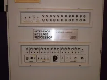 An ARPANET Interface Message Processor (IMP).