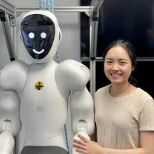 A humanoid robot, evoking Grady Booch's theme of 'sentient' computing.