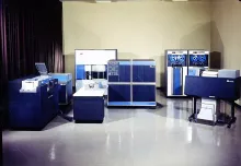 An IBM 1401, a classic IBM business computer.