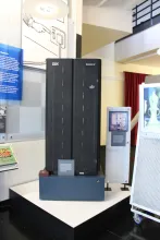 IBM's Deep Blue chess-playing computer on display at the Computer History Museum.