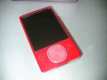 A Microsoft Zune media player.