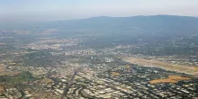 Silicon Valley, looking south toward downtown San Jose.