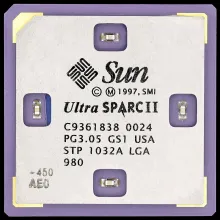 A Sun Microsystems SPARC microprocessor.