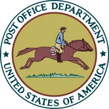 Color seal of the U.S. Post Office Department (1837–1970)